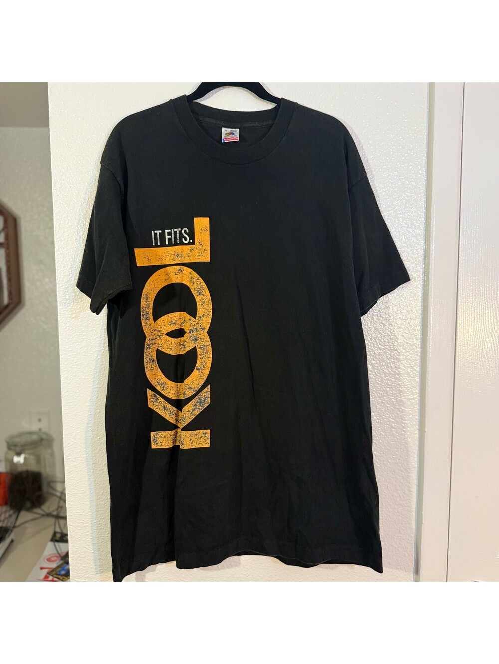 Vintage 90s KOOL It Fits Graphic Tee XL Single Stitch USA Y2K